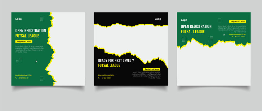 football league social media template - Powered by Adobe