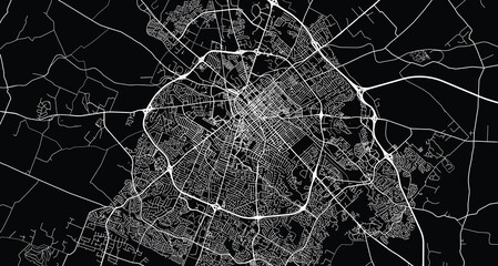 Urban vector city map of Lexington, Kentucky , United States of America