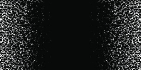 Black spiders background. Vector illustration.