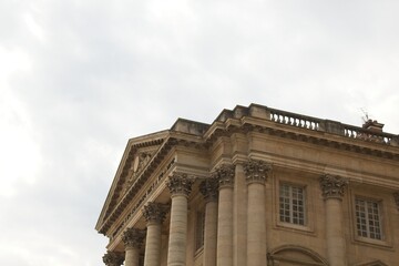 detail of the facade of a church
