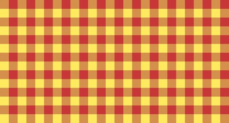 Yellow red plaid vector texture