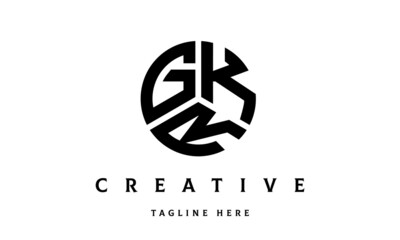 GKR creative circle three letter logo