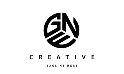 GNE creative circle three letter logo