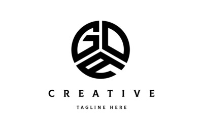 GOA creative circle three letter logo