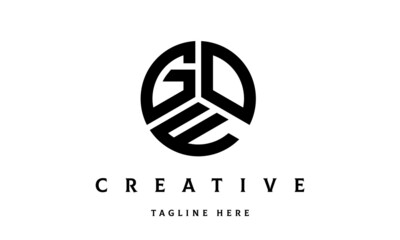 GOF creative circle three letter logo