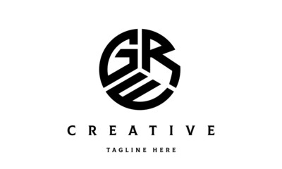 GRE creative circle three letter logo