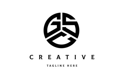 GSC creative circle three letter logo