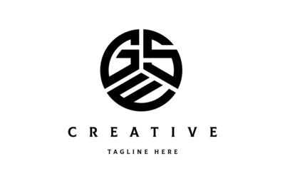 GSE creative circle three letter logo