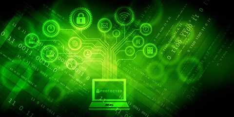 Digital Abstract technology background,2d illustration