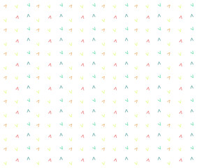 Modern colorful birthday geometric pattern on white background, elegant ornaments, design for decoration, wrapping paper, print, fabric or textile, wonderful card, cute banner, vector illustration