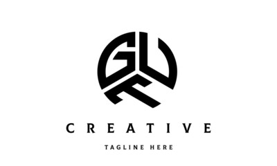GUT creative circle three letter logo