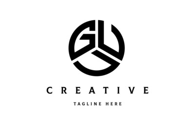 GUU creative circle three letter logo