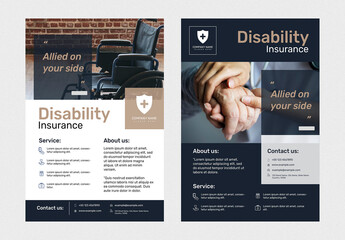 Printable Poster Layout for Disability Insurance