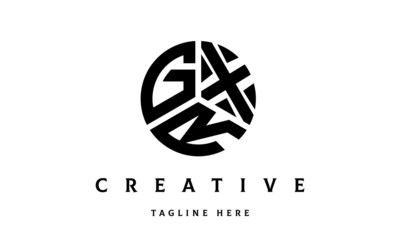 GXR creative circle three letter logo