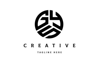 GYS creative circle three letter logo