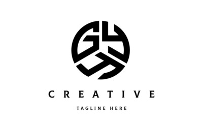 GYY creative circle three letter logo