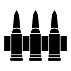 Vector Ammunition Glyph Icon Design