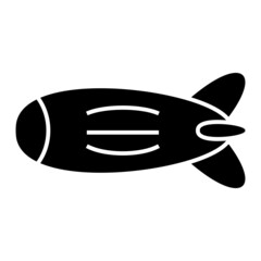 Vector Zeppelin Glyph Icon Design © Muhammad