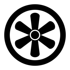 Obraz premium Vector Turbine Glyph Icon Design