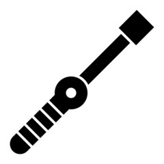 Vector Traffic Control Glyph Icon Design