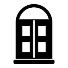 Vector Window Glyph Icon Design