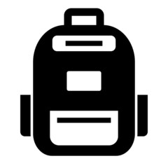 Vector Bagpack Glyph Icon Design