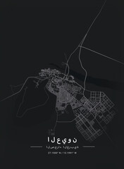 Map of Laayoune, Western Sahara