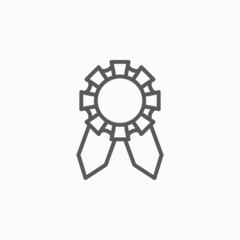 award ribbon icon, award vector