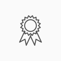 award ribbon icon, award vector