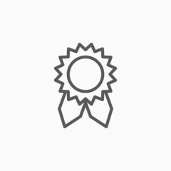 award ribbon icon, award vector
