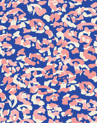 Smooth Textured Seamless Leopard Pattern Shiny Fashion Colors Perfect for Allover Fabric Print or Wrapping Paper