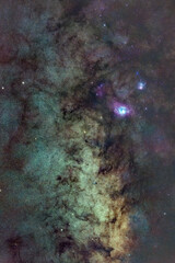 milk way and nebulae