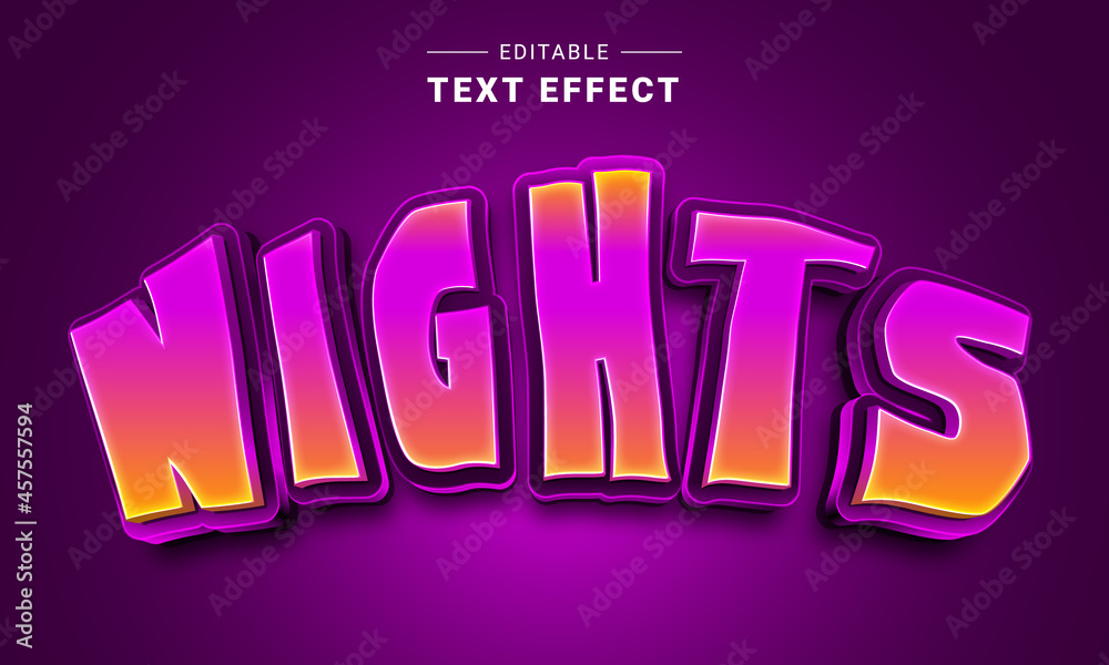 Poster Editable text style effect - Game Logo text style theme. Font Effect.
