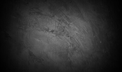 Old wall texture cement dark black gray  background abstract grey color design are light with white gradient background.