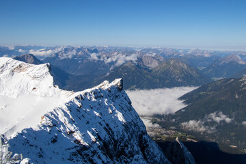 Zugspitze snow view from the top