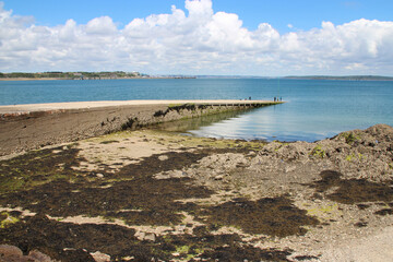 atlantic coast in le fret in brittany (france)