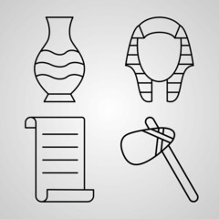 Simple Set of Museum Vector Line Icons