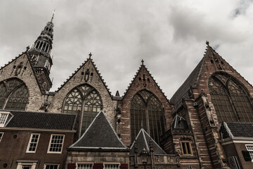 Oude Kerk, old church in Amsterdam, Netherlands