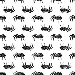 Ground spider pattern seamless background texture repeat wallpaper geometric vector