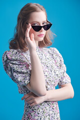 Naklejka premium stylish pretty girl