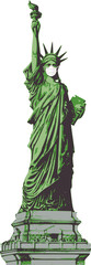 statue of liberty - covid 19