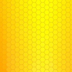 yellow abstract hexagons. vector background. geometric design. polygonal style. eps 10