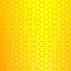 yellow abstract hexagons. vector background. geometric design. polygonal style. eps 10