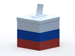 Russia election ballot box cartoon