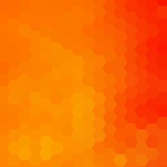 orange and red hexagonal background. eps 10