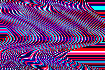 Glitch universe background Old TV screen error Digital pixel noise abstract design Photo glitch Television signal fail. Technical problem grunge wallpaper. Colorful noise