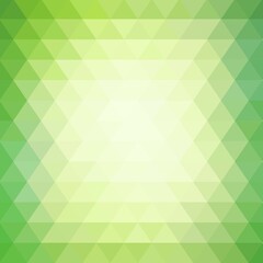 Fototapeta na wymiar light green triangles abstract vector background. eps 10