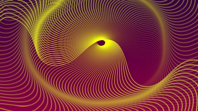Curved wave with a beautiful soft natural blur pattern on a Cerulean background. Abstract background for a business presentation. Concept of futuristic loop motion.