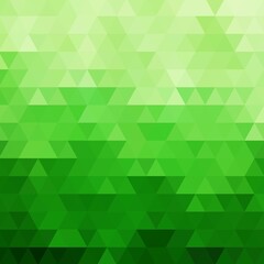 Fototapeta na wymiar Abstract green light template background. Triangles mosaic. eps 10