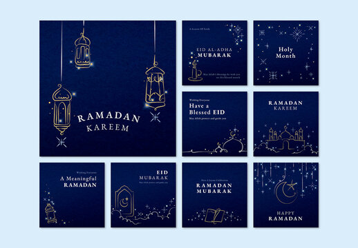 Ramadan Social Media Layout Set